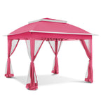 Gazebo en acier Cozywor de 3,35 m x 3,35 m (11 pi x 11 pi) avec moustiquaire