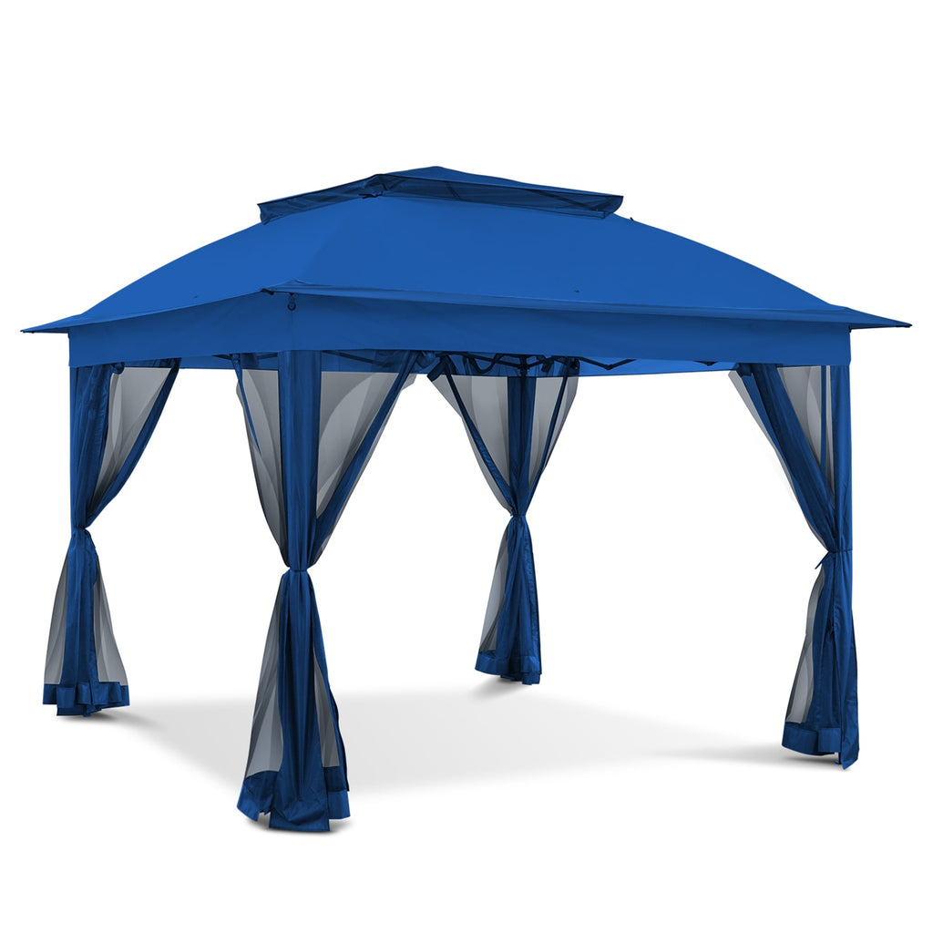Gazebo en acier Cozywor de 3,35 m x 3,35 m (11 pi x 11 pi) avec moustiquaire