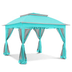 Gazebo en acier Cozywor de 3,35 m x 3,35 m (11 pi x 11 pi) avec moustiquaire