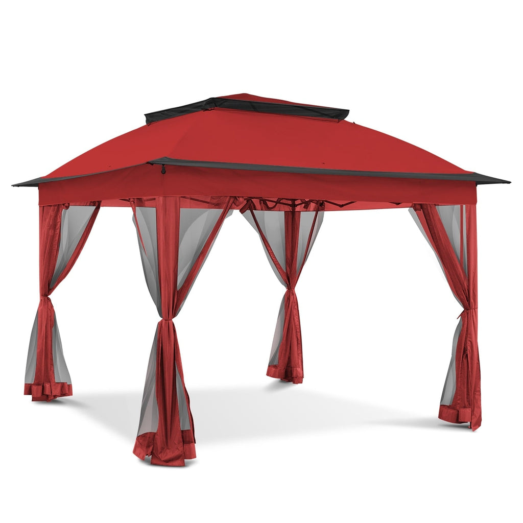 Gazebo en acier Cozywor de 3,35 m x 3,35 m (11 pi x 11 pi) avec moustiquaire