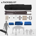 Gazebo en acier Cozywor de 3,35 m x 3,35 m (11 pi x 11 pi) avec moustiquaire