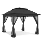 Gazebo en acier Cozywor de 3,35 m x 3,35 m (11 pi x 11 pi) avec moustiquaire