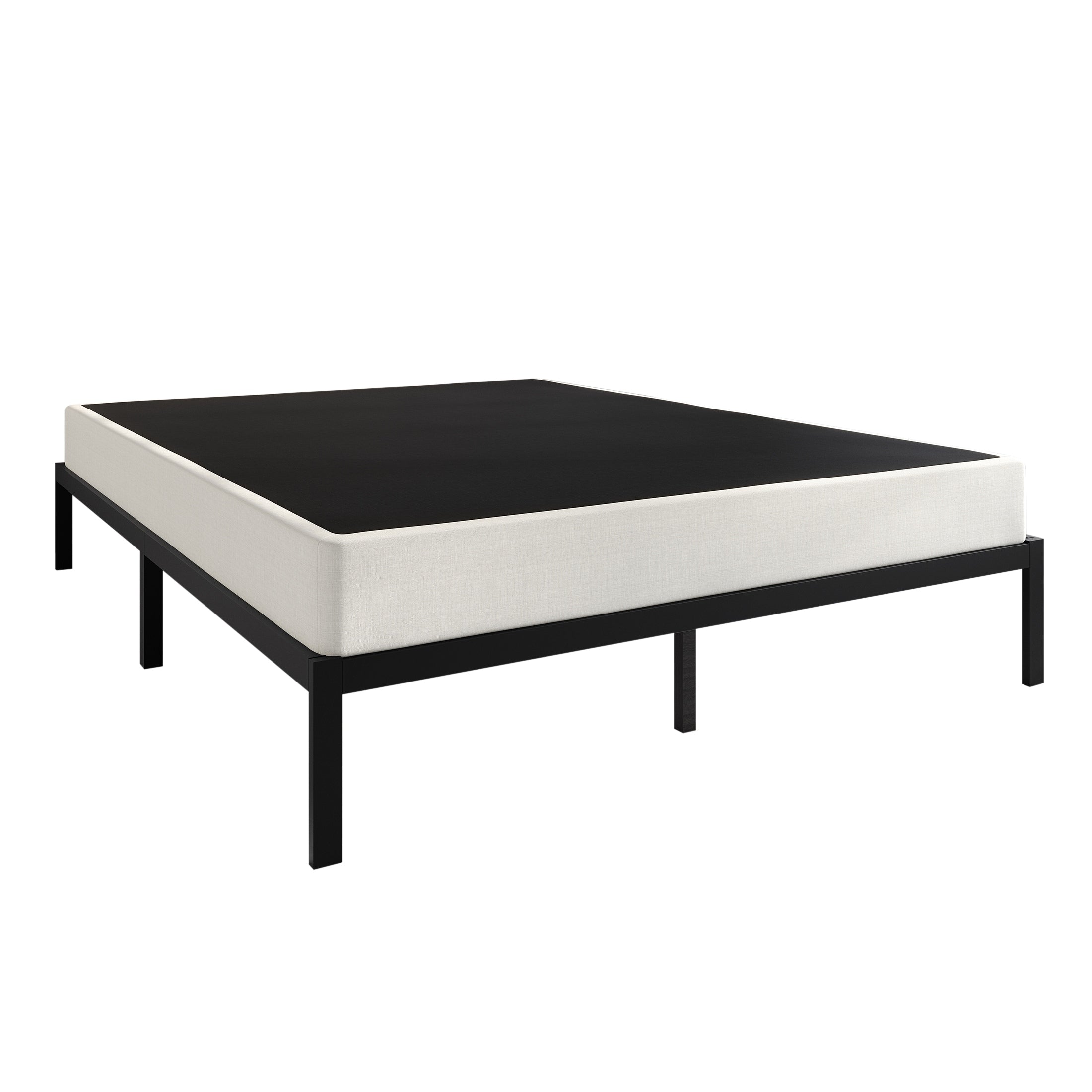 Sommier à ressorts métallique CraftPorch de 5 pouces avec revêtement en lin gris chaud