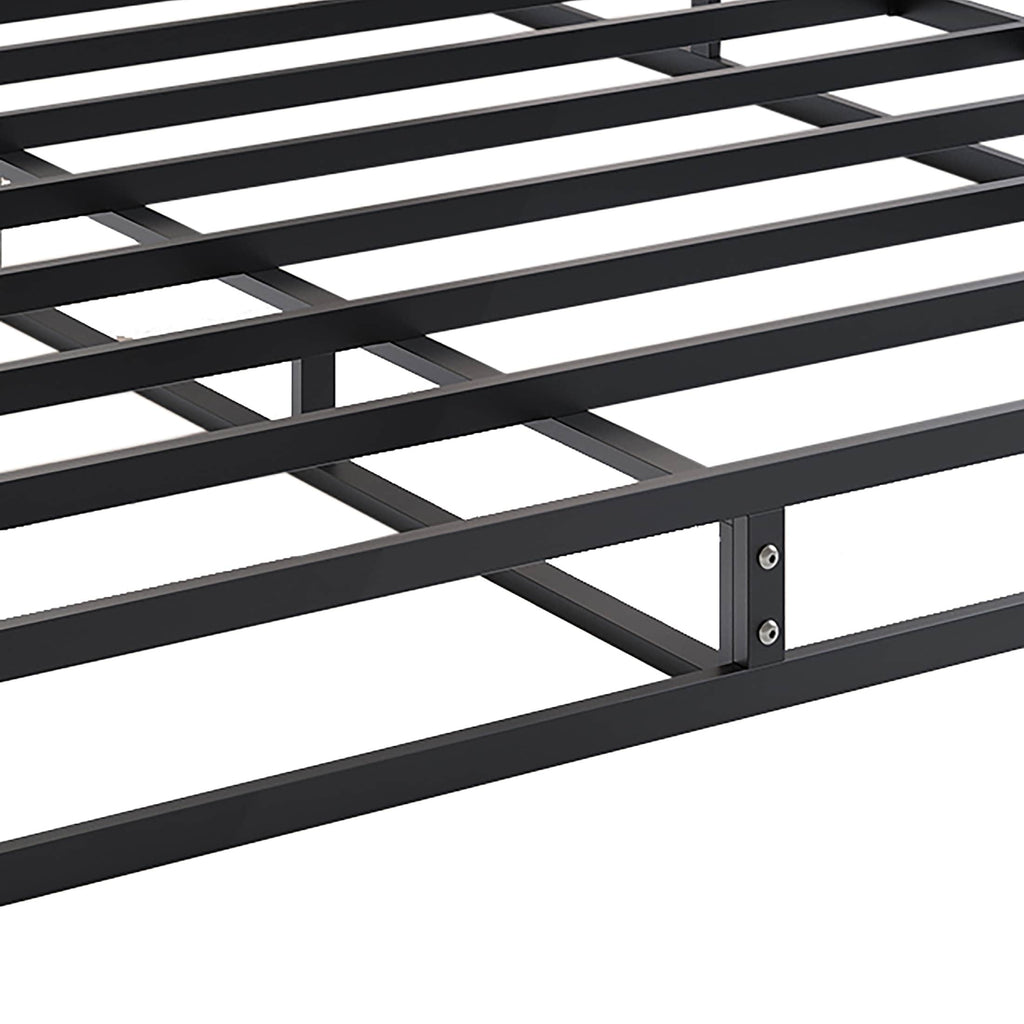 Sommier à ressorts métallique CraftPorch de 5 pouces avec revêtement en lin gris chaud