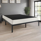 Sommier à ressorts métallique CraftPorch de 5 pouces avec revêtement en lin gris chaud