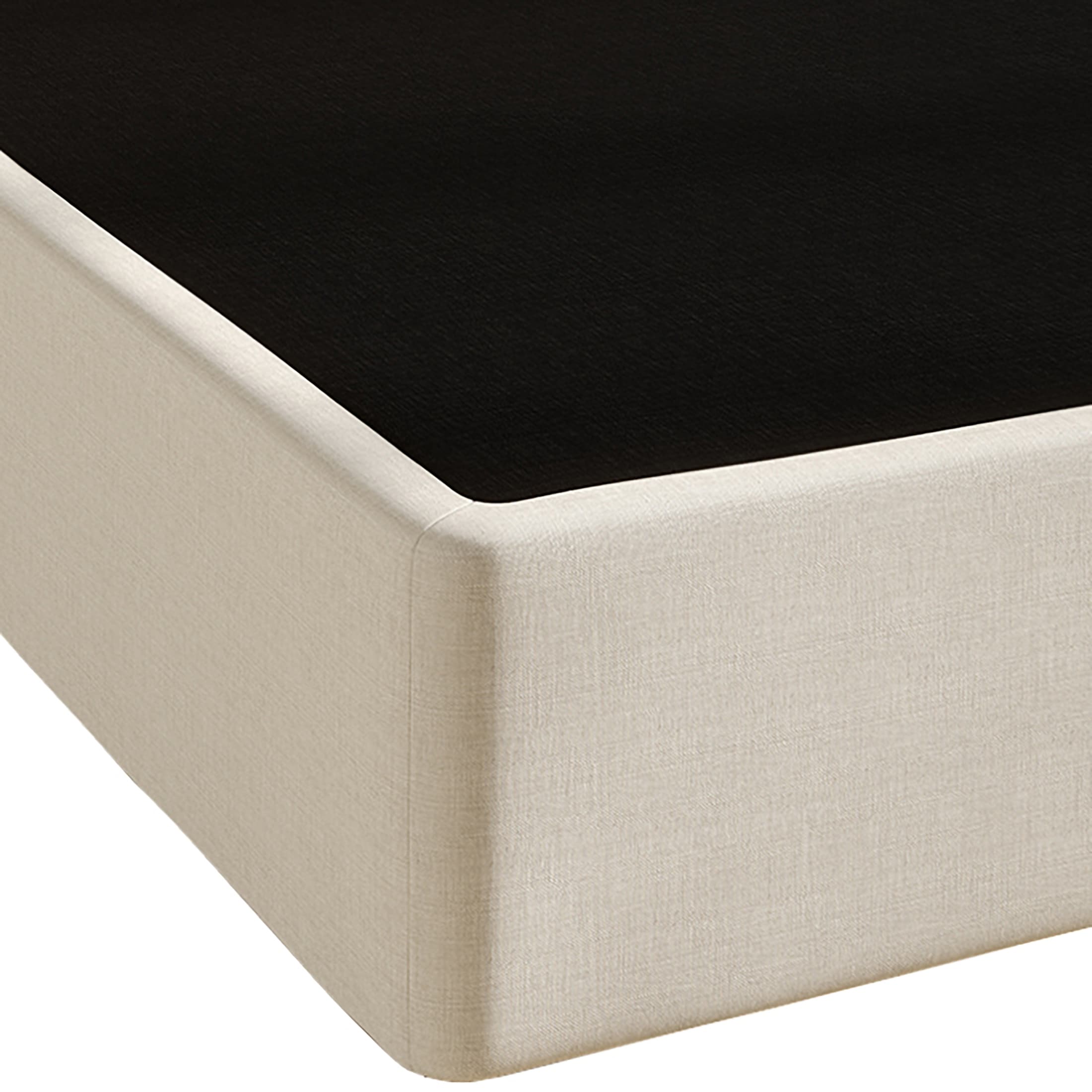 Sommier à ressorts métallique CraftPorch de 5 pouces avec revêtement en lin gris chaud