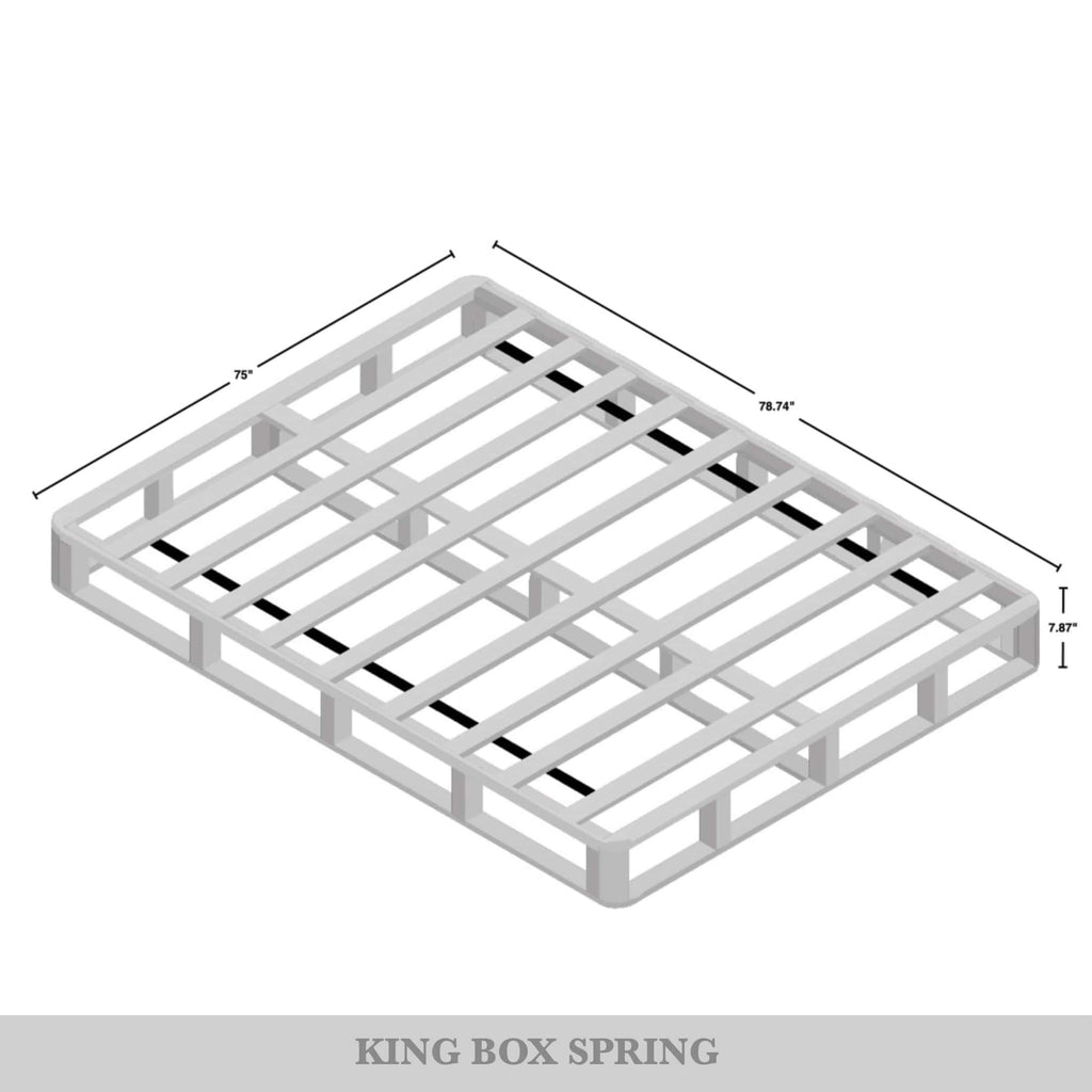 Fondation à ressorts à lattes en bois massif de 8 pouces de CraftPorch