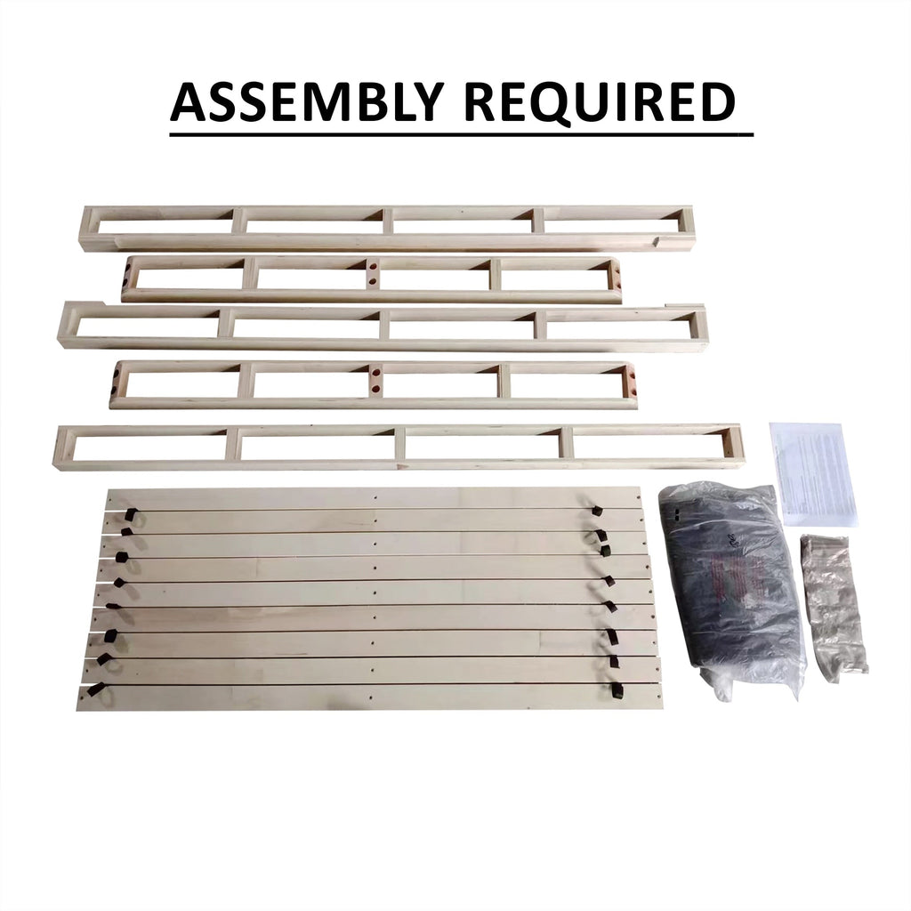 Fondation à ressorts à lattes en bois massif de 8 pouces de CraftPorch