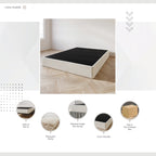 Fondation à ressorts à lattes en bois massif de 8 pouces de CraftPorch