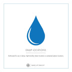 Crystorama Plafonnier encastrable à 2 lumières en cristal - 10W x 8H x 10D