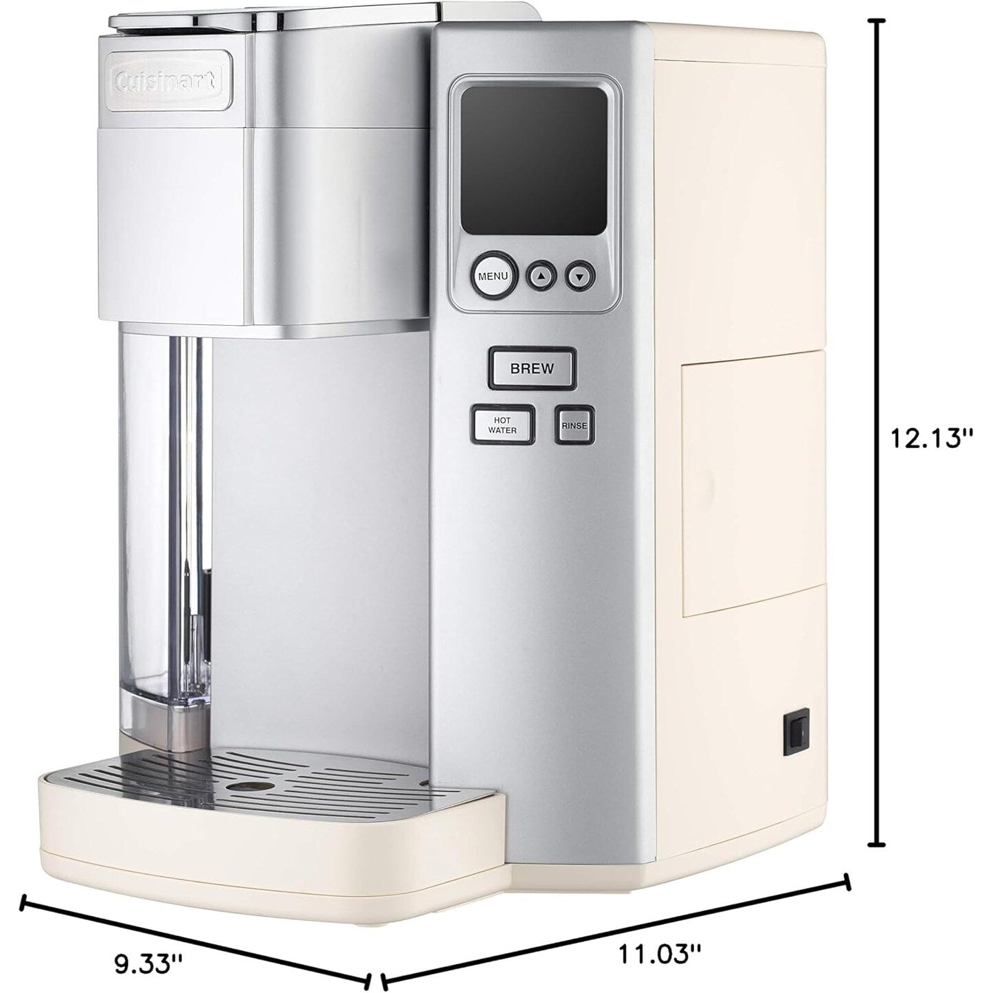 Machine à café individuelle Cuisinart, 72 oz, programmable, en acier
