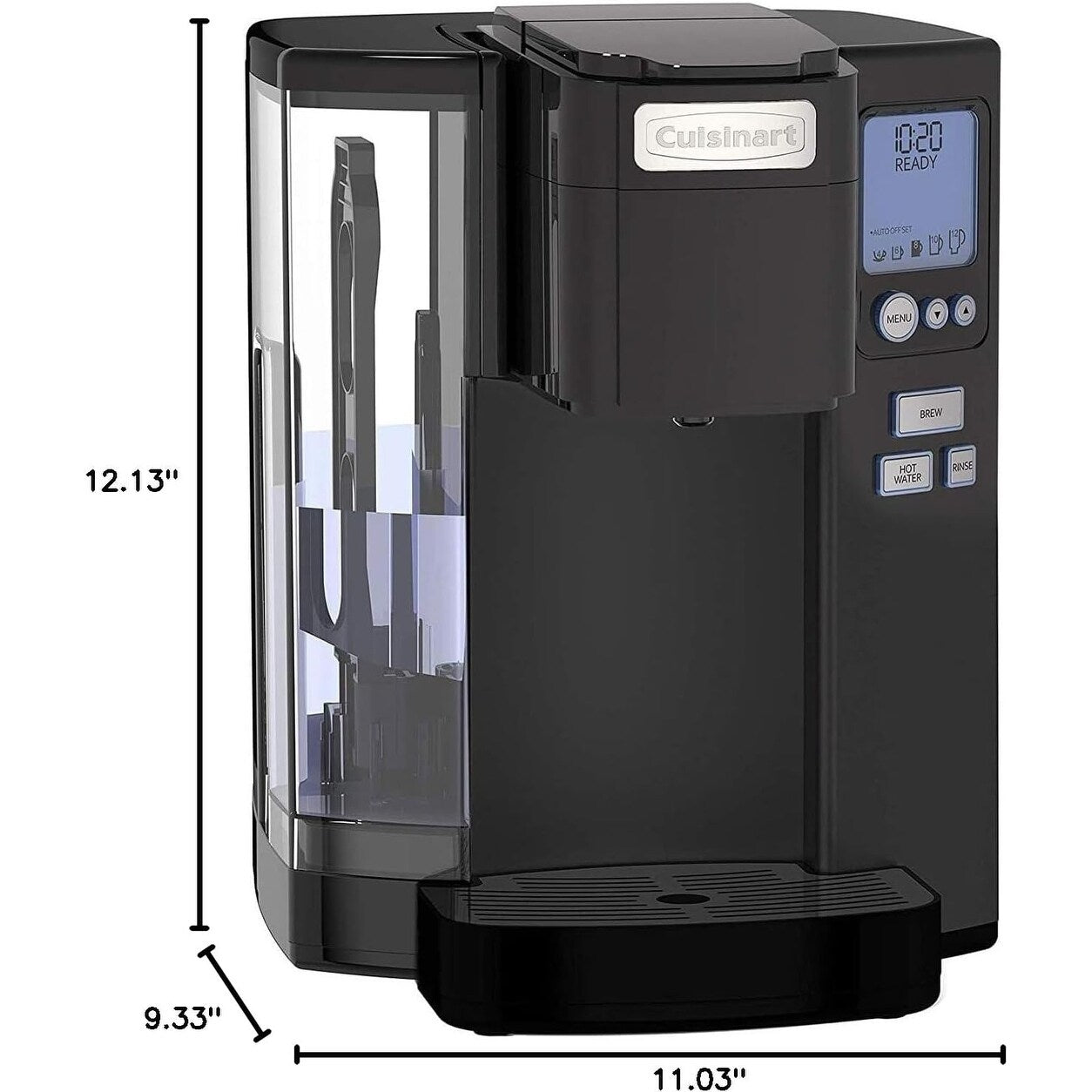 Machine à café individuelle Cuisinart, 72 oz, programmable, en acier