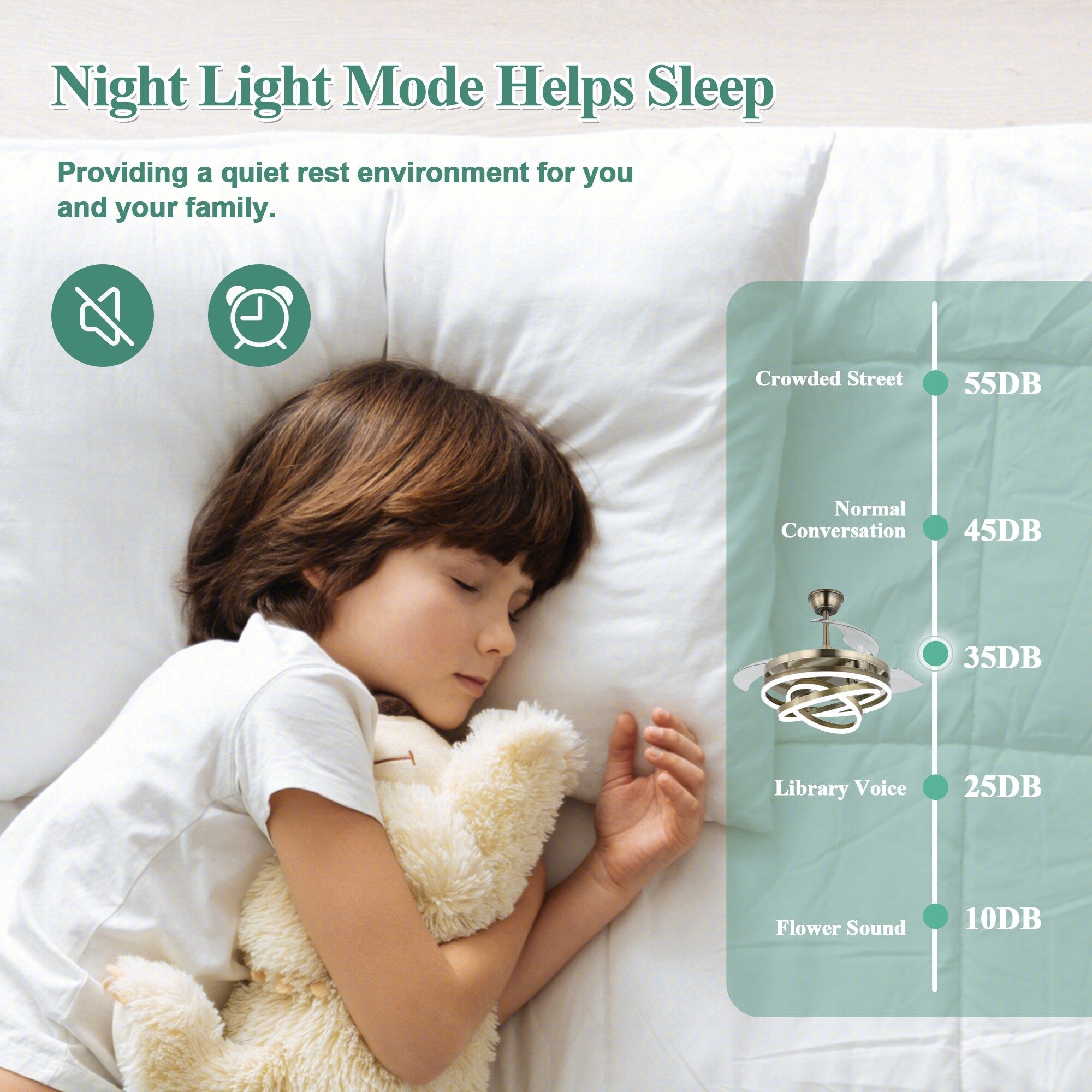 Ventilateur de plafond rétractable Cusp Barn 42 avec éclairage et télécommande, forme DIY, abat-jour moderne, moteur DC silencieux, éclairage LED au plafond.