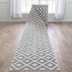Tapis de couloir sur mesure Harlow Trellis, style moderne, pour escalier