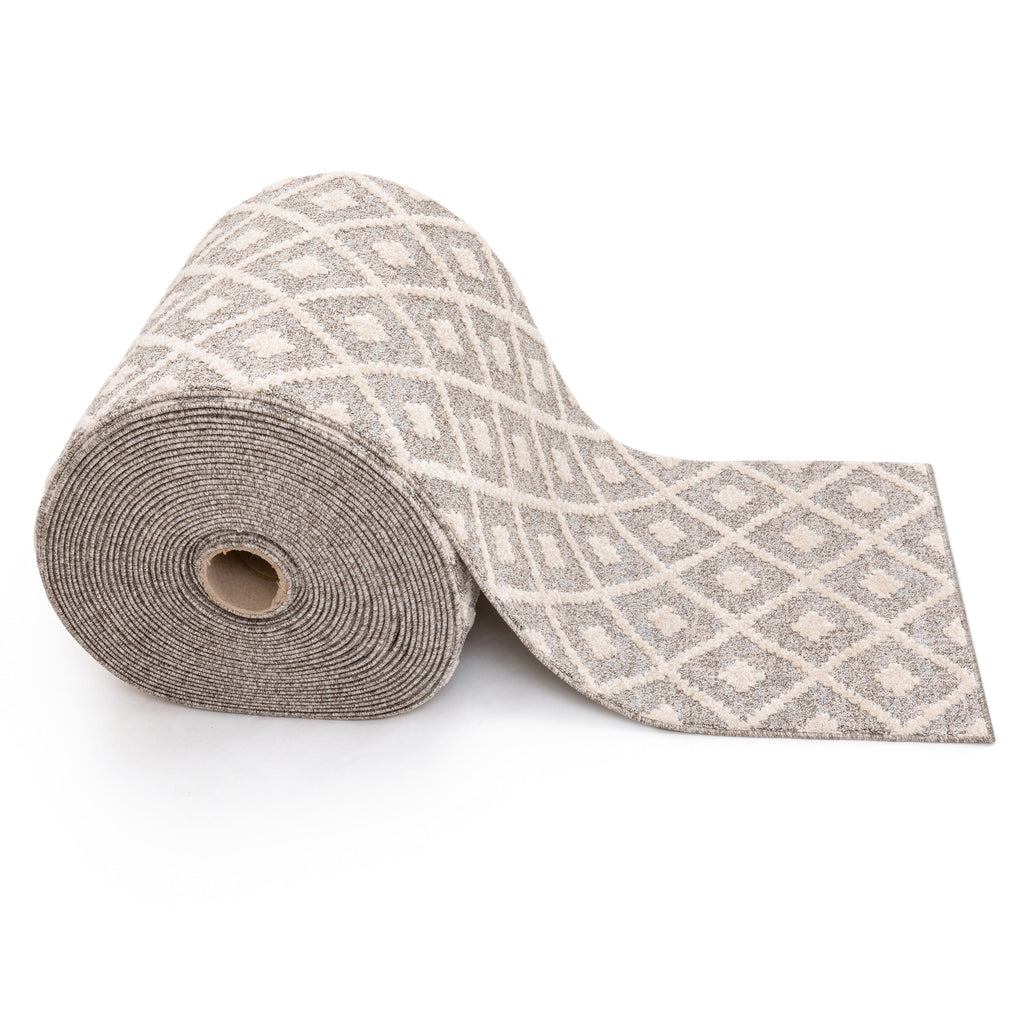 Tapis de couloir sur mesure Harlow Trellis, style moderne, pour escalier