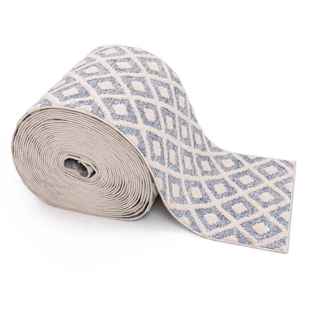 Tapis de couloir sur mesure Harlow Trellis, style moderne, pour escalier