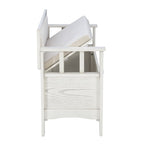 Banc d'entrée avec rangement et couvercle relevable en bois Dahlia