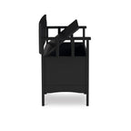 Banc d'entrée avec rangement et couvercle relevable en bois Dahlia