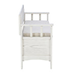 Banc d'entrée avec rangement et couvercle relevable en bois Dahlia