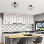 Dalia - Plafonnier intérieur élégant à 3 lumières avec cristaux