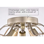 Dalia - Plafonnier intérieur élégant à 3 lumières avec cristaux