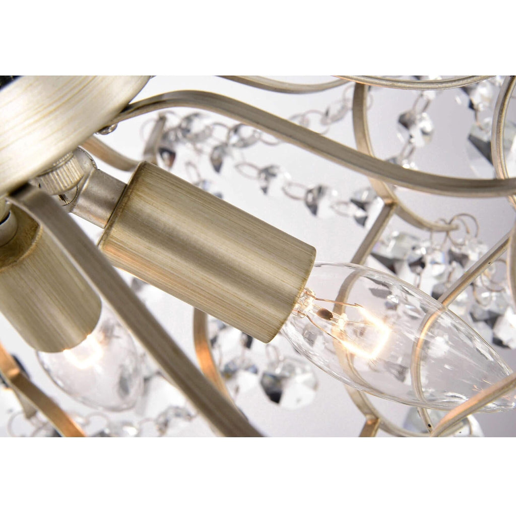 Dalia - Plafonnier intérieur élégant à 3 lumières avec cristaux