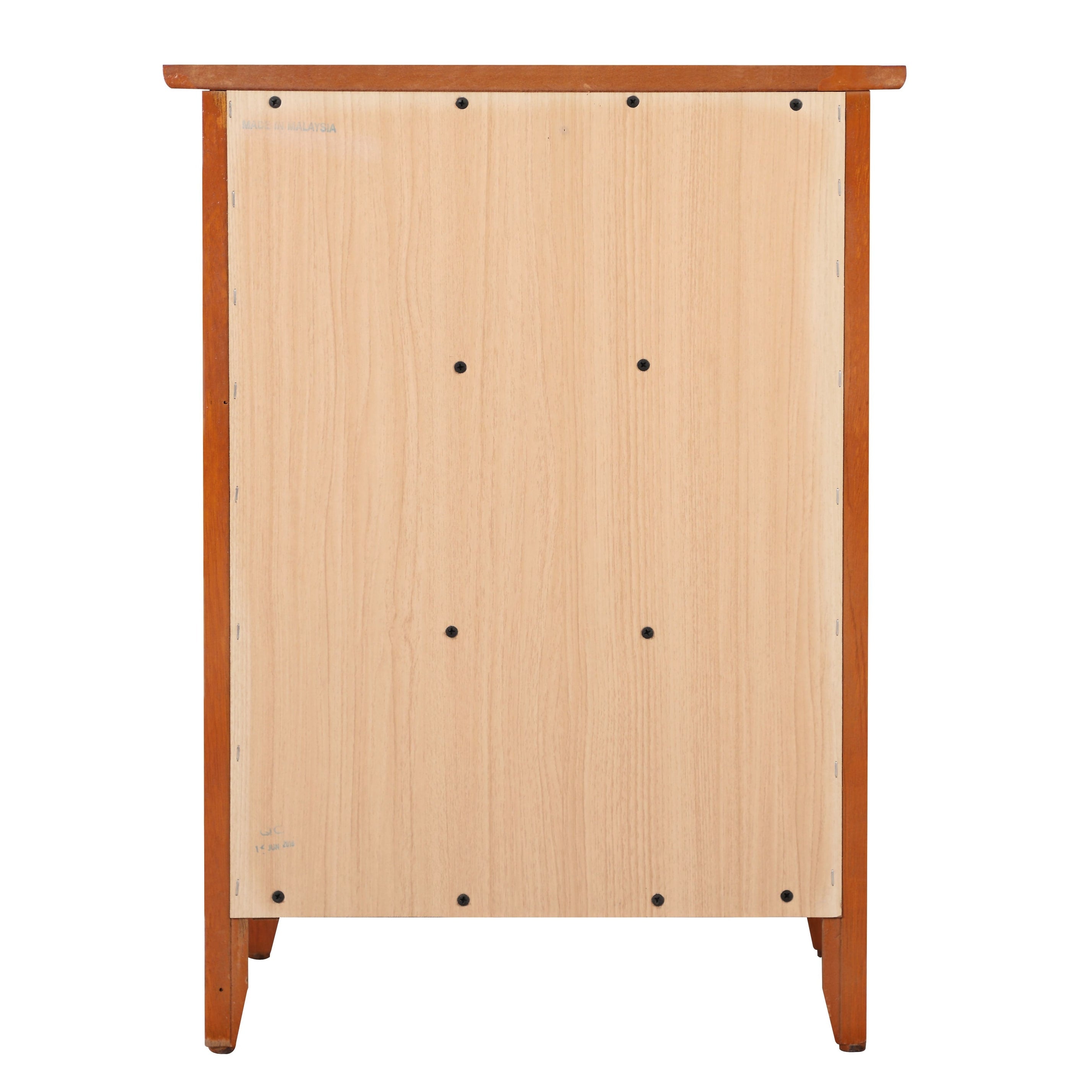 Table de chevet en bois de style transitionnel Daniel à 3 tiroirs