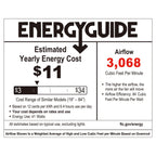 Ventilateur de plafond Della River of Goods de 52 pouces avec 3 lumières, télécommande, fini bronze huilé et verre teinté