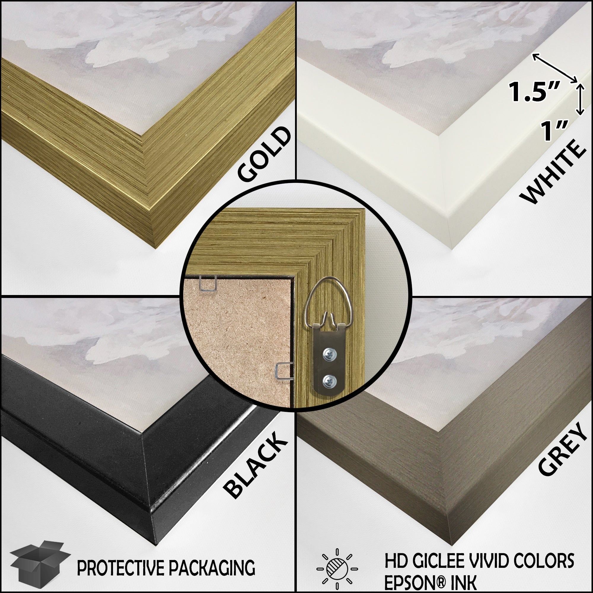 Designart Beige Botanical Impressions III Impression sur toile encadrée d'art abstrait botanique