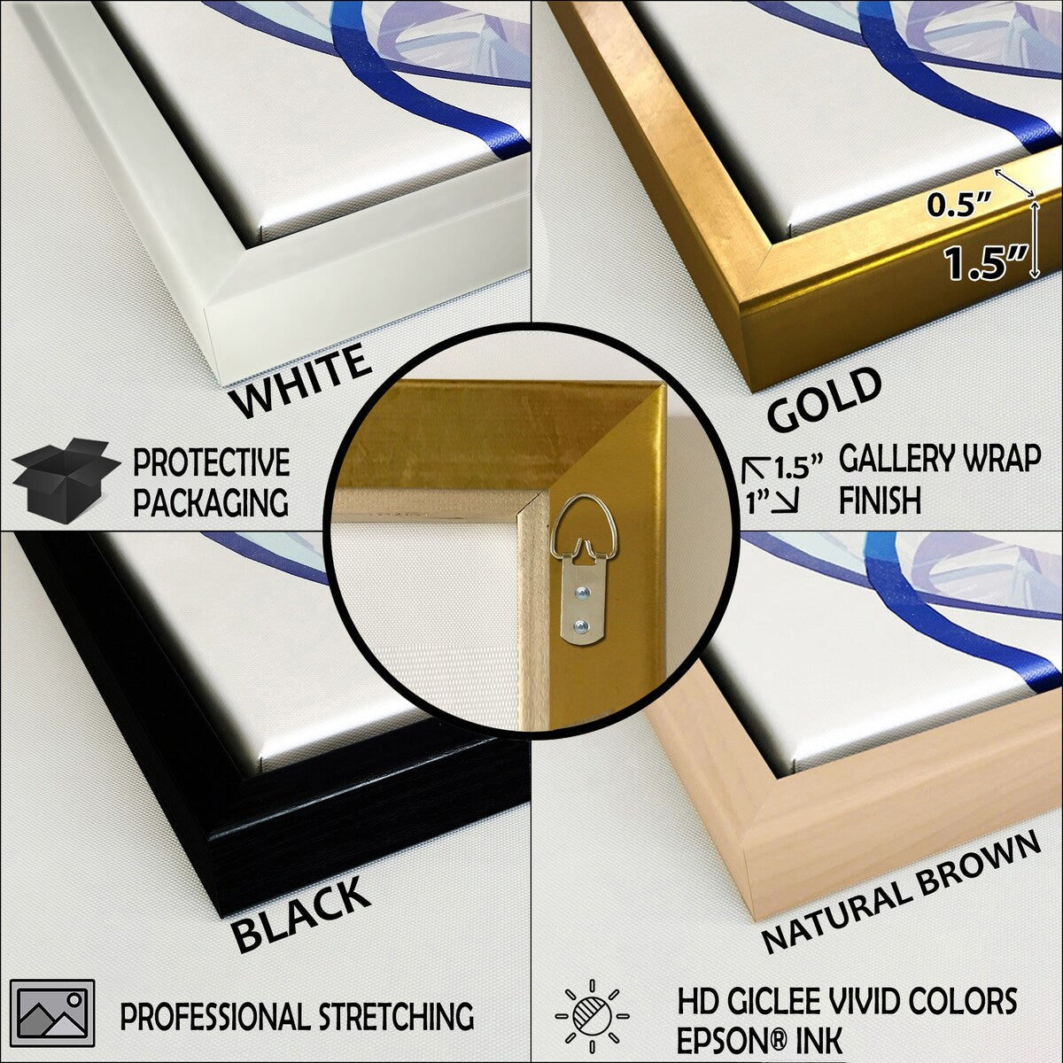 Designart Ensemble de 3 tableaux muraux encadrés représentant des lignes oranges et blanches, art abstrait organique, pour la décoration du salon.