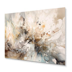 Designart White And Grey Geometric Depths I - Décoration murale géométrique moderne en métal