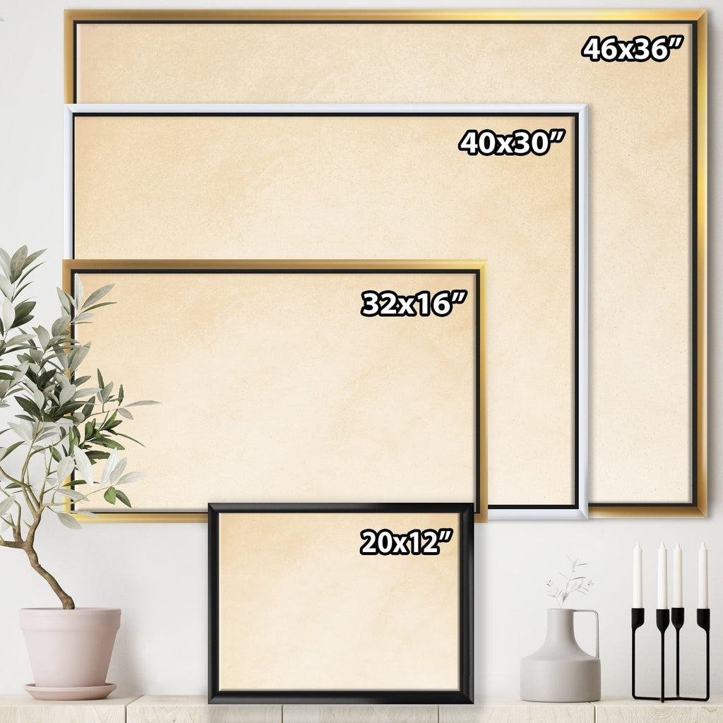 Designart Toile encadrée Peinture à l'aquarelle moderne style farmhouse représentant des vagues bleues de la mer côtière