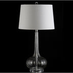 Lampe de table LED en verre en forme de goutte d'eau Diamante 28.5, rose (lot de 2) par JONATHAN Y