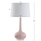 Lampe de table LED en verre en forme de goutte d'eau Diamante 28.5, rose (lot de 2) par JONATHAN Y