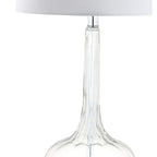 Lampe de table LED en verre en forme de goutte d'eau Diamante 28.5, rose (lot de 2) par JONATHAN Y