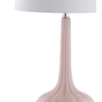 Lampe de table LED en verre en forme de goutte d'eau Diamante 28.5, rose (lot de 2) par JONATHAN Y
