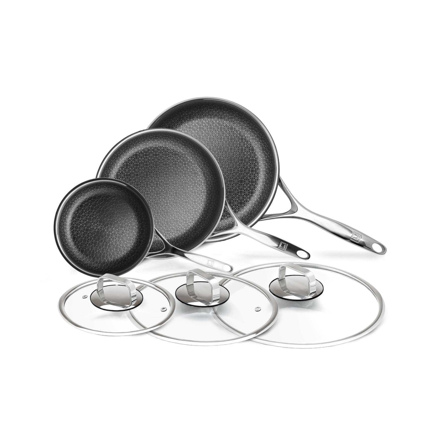 Ensemble de casseroles et poêles DiamondClad 6 pièces hybrides antiadhésives