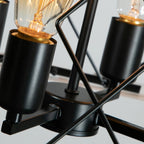 Luminaires à suspension à 4 lumières, style ferme, avec gradation, pour salle à manger, ampoules non incluses.