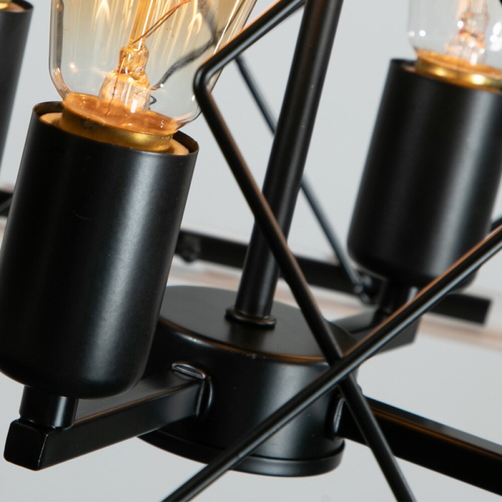 Luminaires à suspension à 4 lumières, style ferme, avec gradation, pour salle à manger, ampoules non incluses.