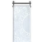 Décoration murale en bois blanc ivoire patiné avec accents noirs (lot de 2)