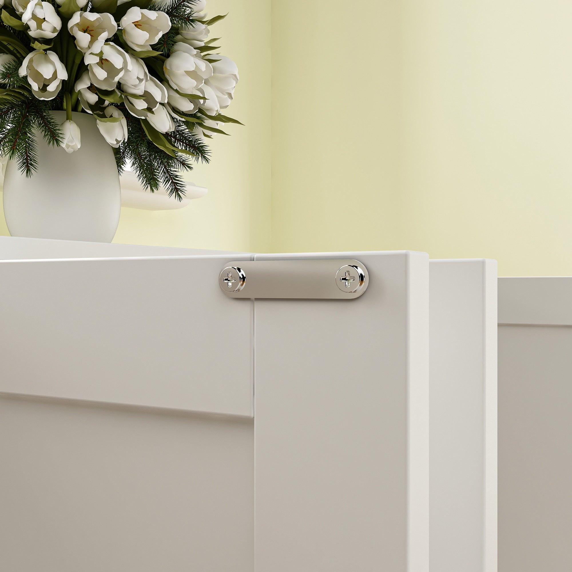 Meuble cache-litière pour chat avec double accès pour animaux de compagnie