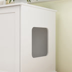 Meuble cache-litière pour chat avec double accès pour animaux de compagnie