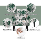 Fauteuil d'appoint moderne Erommy, fauteuil à dossier haut, canapé simple recouvert de tissu avec boutons et pieds en bois pour salon.