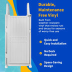 Système d'accès facile à la piscine avec porte - 82,5 cm L x 209,6 cm P x 205,7 cm H