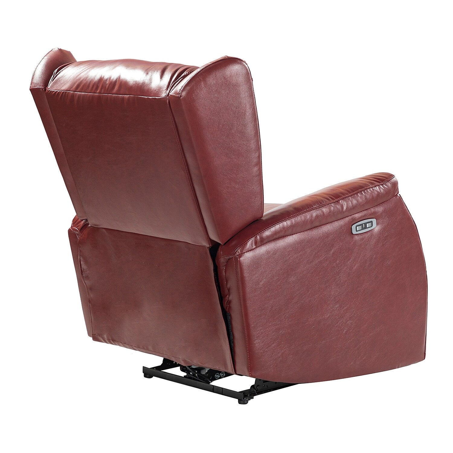 Fauteuil inclinable électrique Eduardo en cuir véritable avec port USB (lot de 2)