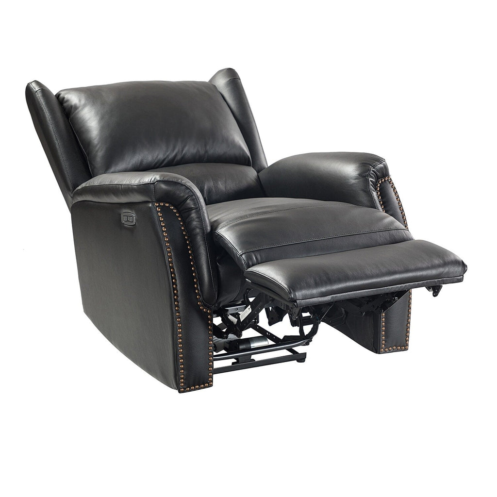Fauteuil inclinable électrique Eduardo en cuir véritable avec port USB (lot de 2)