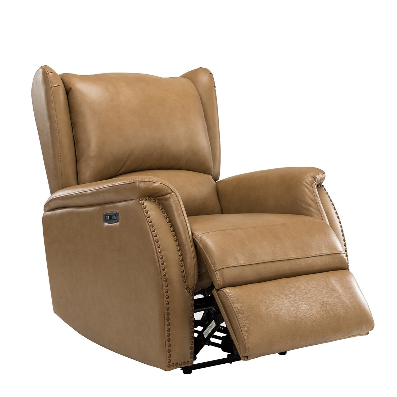 Fauteuil inclinable électrique Eduardo en cuir véritable avec port USB (lot de 2)