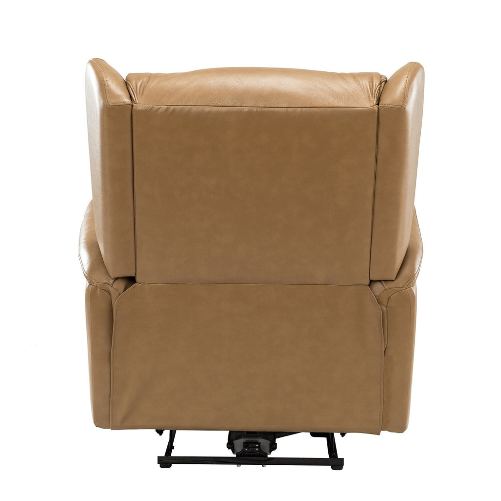 Fauteuil inclinable électrique Eduardo en cuir véritable avec port USB (lot de 2)