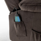 Fauteuil releveur électrique inclinable avec massage et chauffage