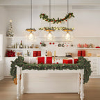 Suspension Elisie, style moderne du milieu du siècle, 1 lumière, verre en cascade, dôme martelé, éclairage pour îlot de cuisine, salle à manger